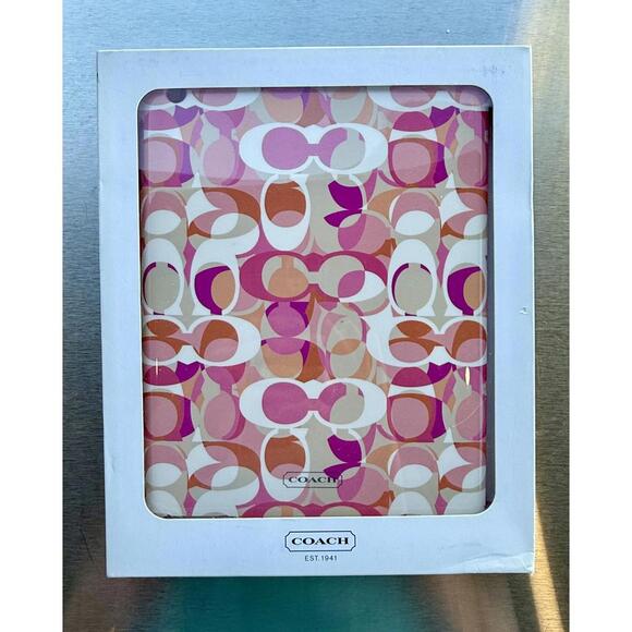 COACH Molded iPAD 2 3 4 Multi-color Pink Orange Cream White - Picture 8 of 17